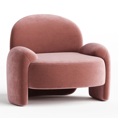 Paolo Castelli AMA Upholstered cotton armchair — Вид 1