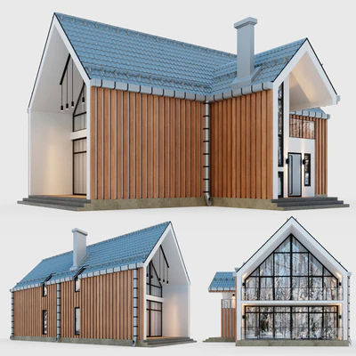 Barnhouse with terraces and balconies — Ver 7