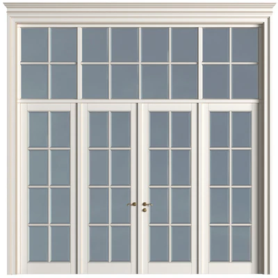 French Interior doors in classic style. French Art Deco Modern Door Partition.Entrance to the house — download