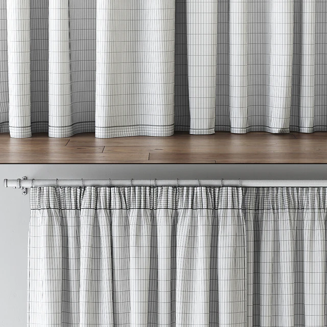 Hovering Velvet Tape Curtains with Tulle — Скачать