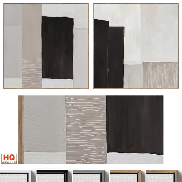 Large Abstract Neutral Wall Art C-440 — Скачать