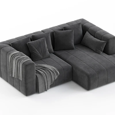 Langham Channeled 2 Piece Sectional Sofa — Ver 4
