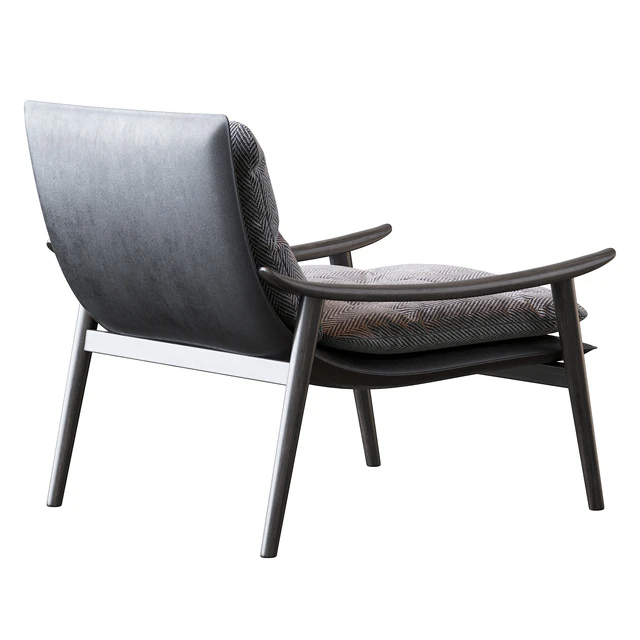 Minotti Fynn Saddle Hide  Armchair — Скачать