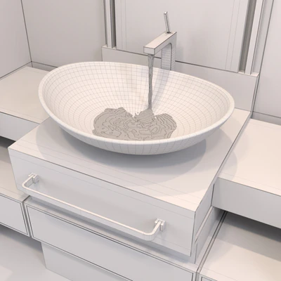 Bathroom Furniture Set 3 — Ver 4