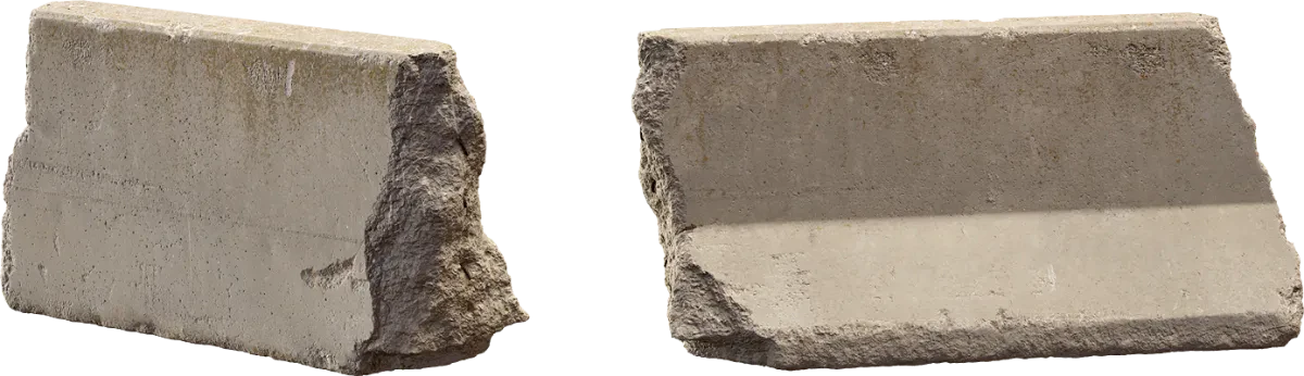 broken concrete barrier 004 — Скачать