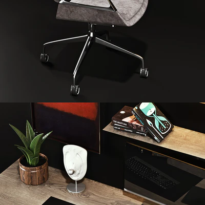 Workplace with Graph Chair — Ver 2