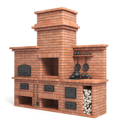 BBQ brick oven — Ver 3