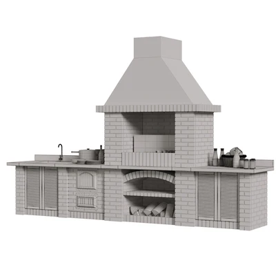 Brick  barbecue — Вид 6