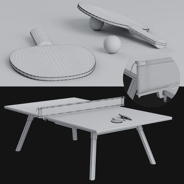 You and Me HPL Tennis Table with Accessories — Скачать