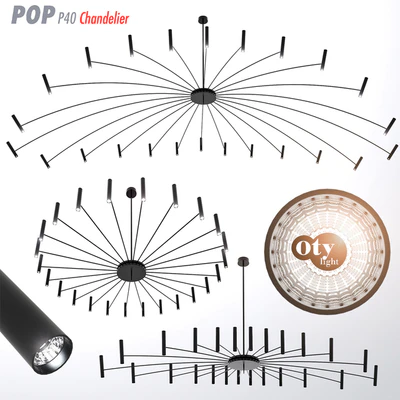 Chandeliers Oty light "POP 40 Chandelier" — Ver 3