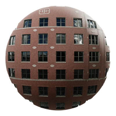 beaux arts multi story brick facade aerial texture red — скачать