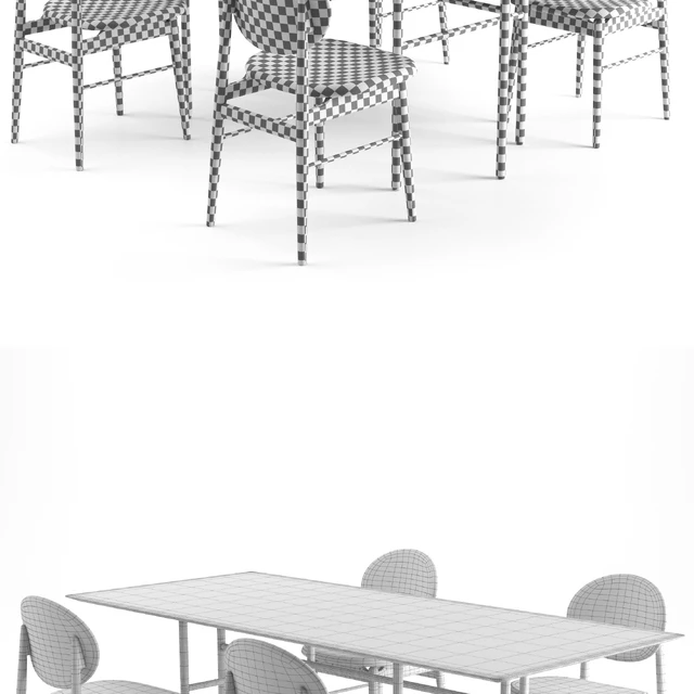 Outline Chair + Snaregade Tables Rectangular — Descargar