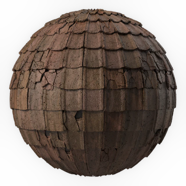 Roof Tile Materials 49- Concrete Roofing by Sbsar generator | Seamless, Pbr, 4k — Скачать