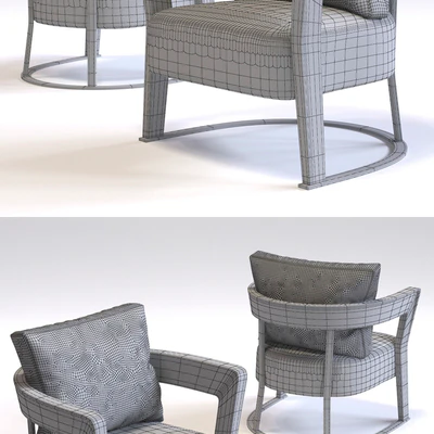 Fratelli Longhi AGATHA Armchair — Ver 3