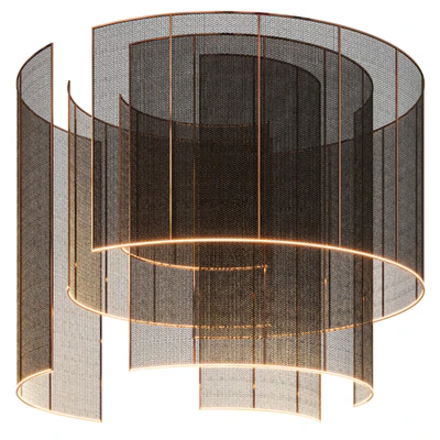 Decorative ceiling with lighting 002 — download