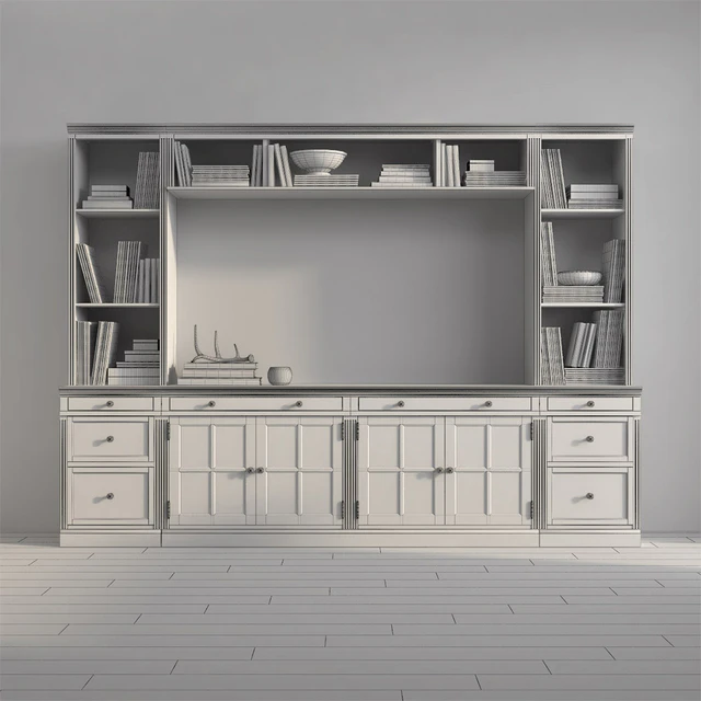 Pottery barn LIVINGSTON MEDIUM MEDIA SUITE WITH DRAWERS — Скачать