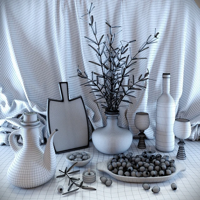 Wine & Olive Set — Скачать