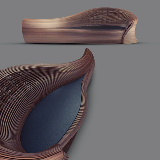 Walnut Bench "Steam 22" by Bae Se Hwa — Descargar