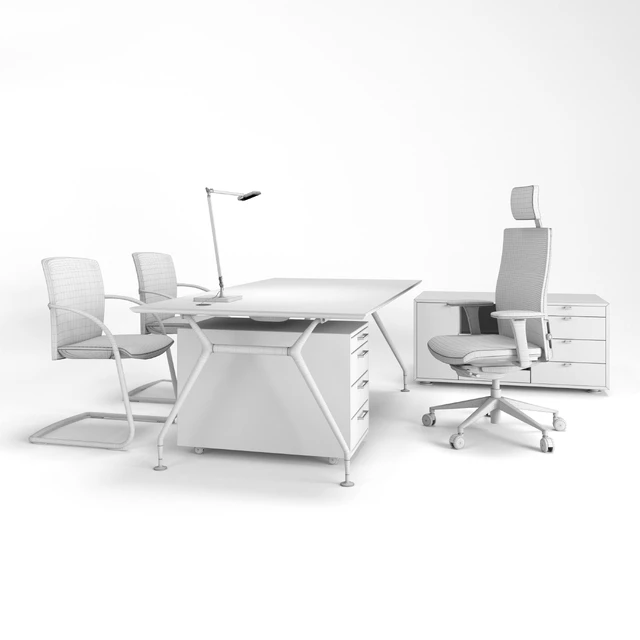 Desk Summa M (Koenig + Neurath, Germany), chair Okay II (Koenig + Neurath, Germany), table lamp JACKIE-PANZERI — Descargar