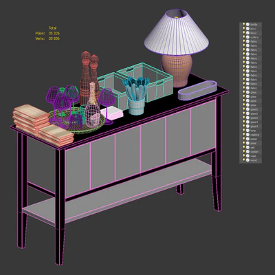 Waiter station with items — Ver 7