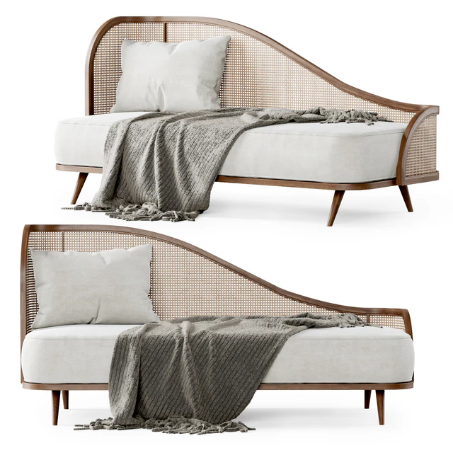 Garden daybed WM / Банкетка из ротанга — Скачать