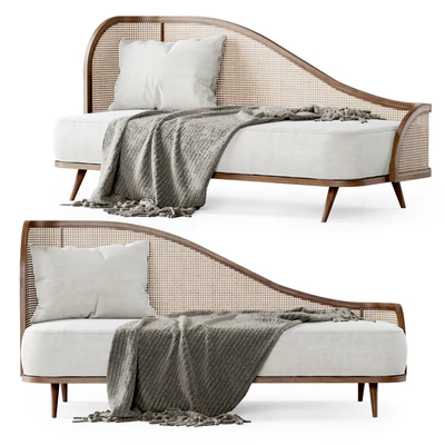 Garden daybed WM / Банкетка из ротанга — Вид 1