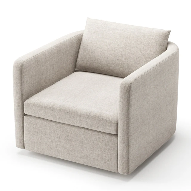 Bacall Curved Swivel Chair — Descargar