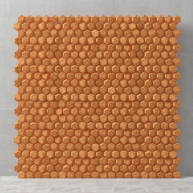 Panel decorative hexagon / Panel of hexagons — Descargar