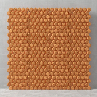 Panel decorative hexagon / Panel of hexagons — Ver 3