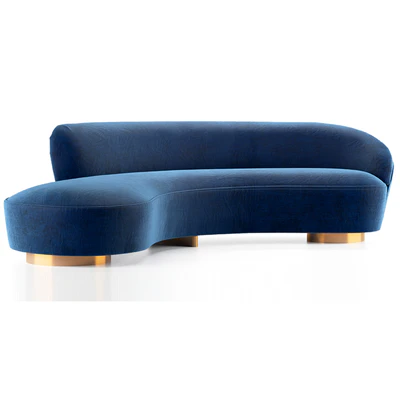 Freeform curved sofa — View 3