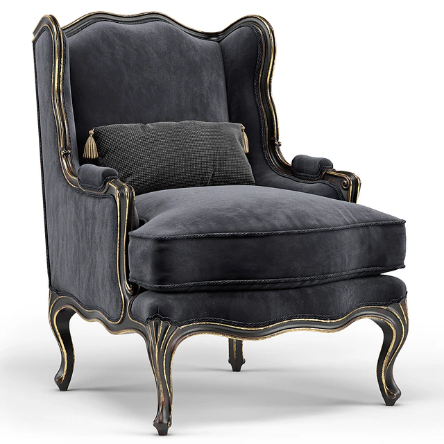 Louis XV Bergere Wing Armchair — Скачать