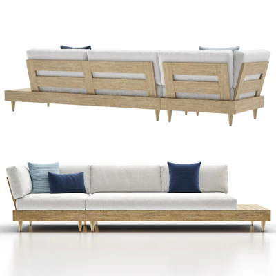 Portside Outdoor Low Sectional — Вид 5