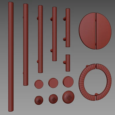 Set of furniture handles — Ver 2