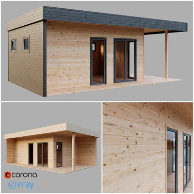 Модульный домик, баня / Modular house, bathhouse — Вид 1
