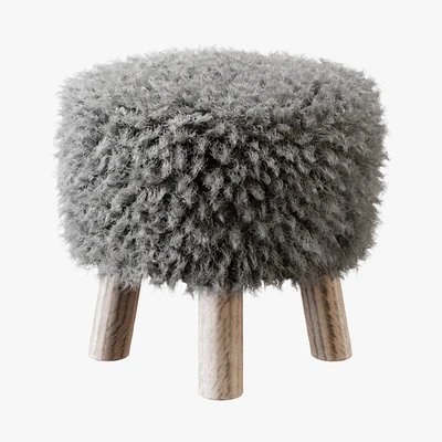 Luxury Gotland sheepskin stool — Вид 3