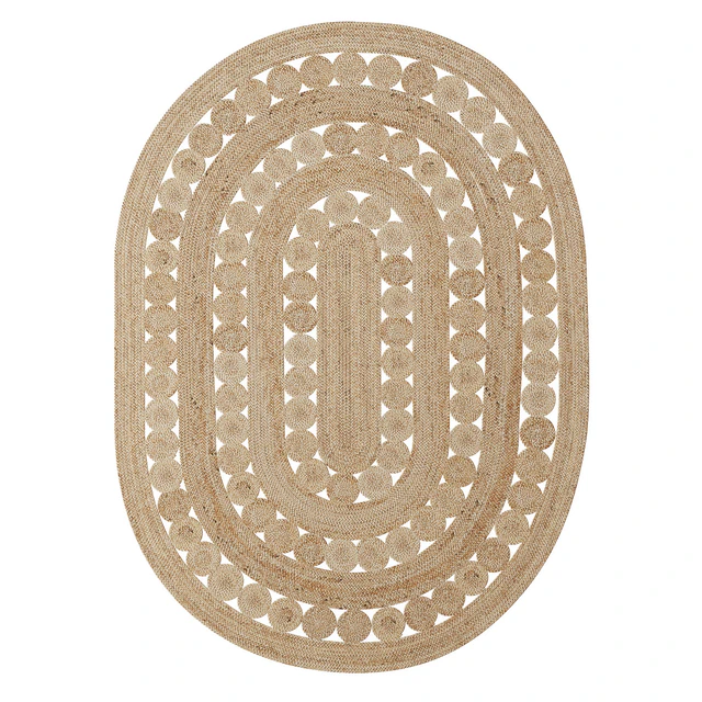 Oval jute carpet AFTAS — Descargar