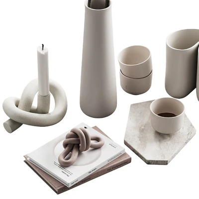 426 decorative set 043 neutral scandi accessories 02 branch & knot — Вид 5