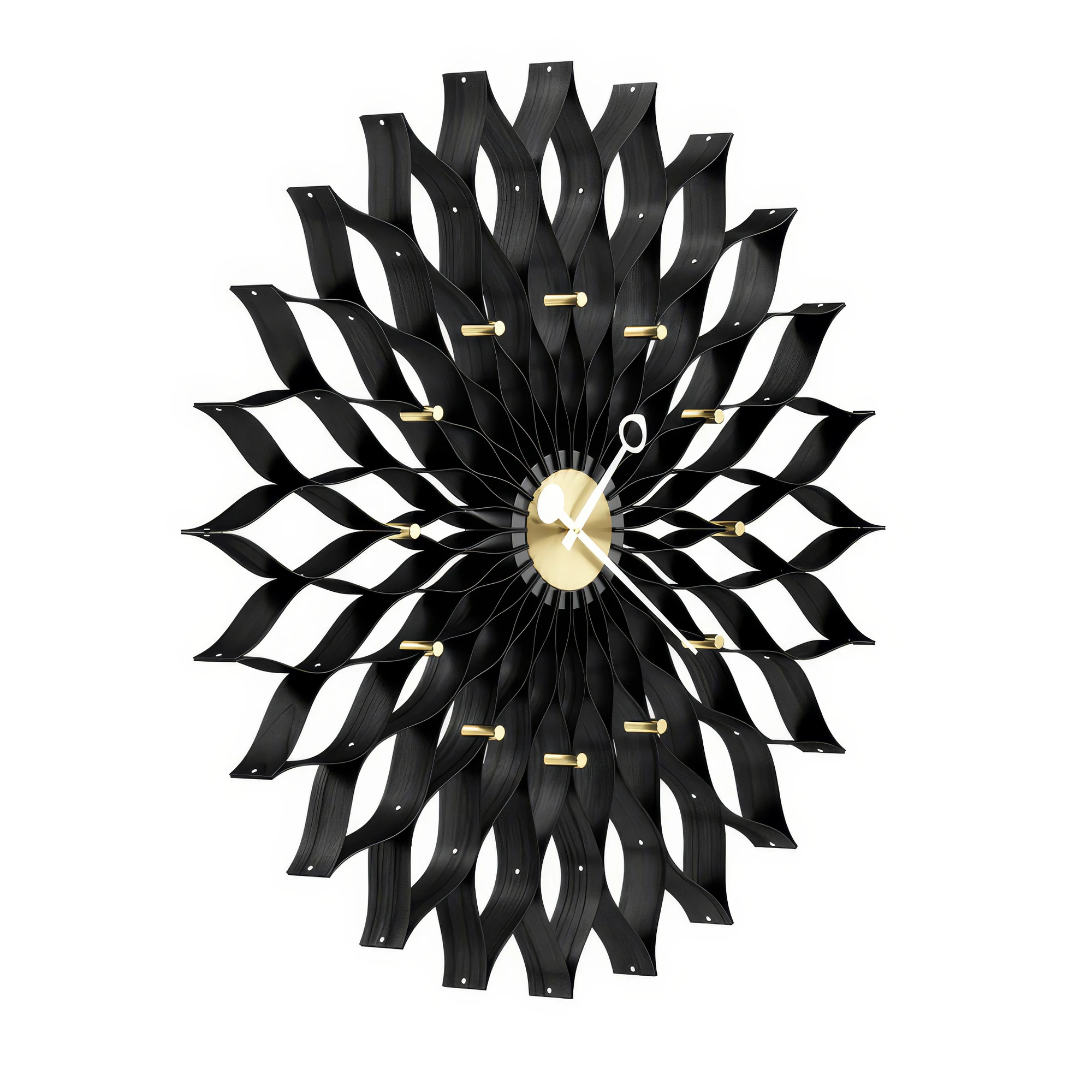 sunflower black wall clock by vitra — Descargar