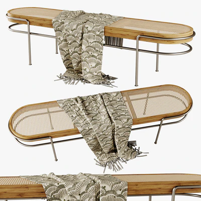 Банкетка из ротанга (lounge) — Вид 1