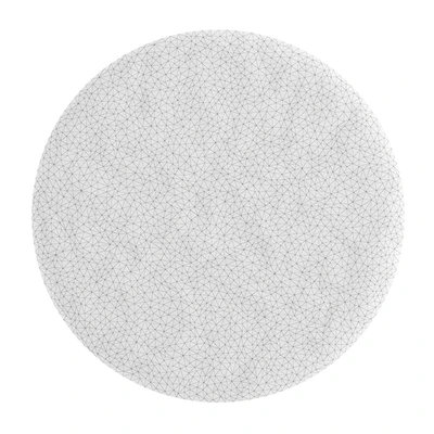 Round fluffy black carpet — Вид 6