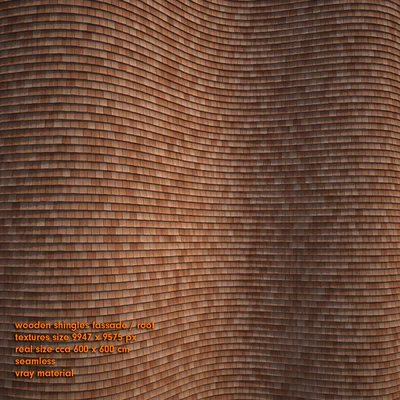 Shingles wooden façade / roof — Вид 3