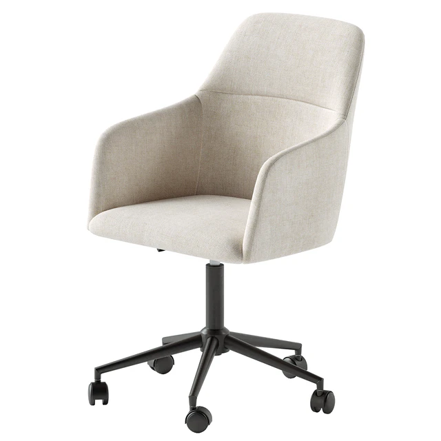 Asher Upholstered Swivel Desk Chair — Скачать