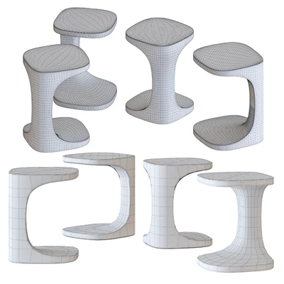Kristalia Concrete Font Side Tables — Вид 2