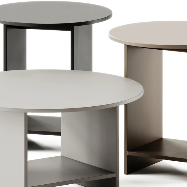 e15 HEIJI Round Coffee Tables set — Descargar
