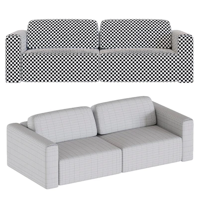 Sofa Santo Textile Gray — Ver 2