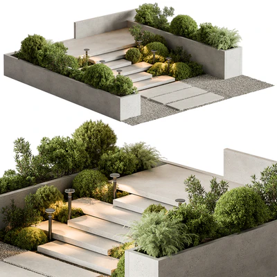 Landscape Furniture stairs - Set 100 — Вид 1