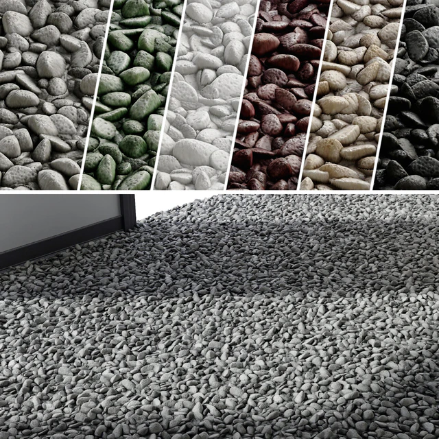 PBR Gravel 02 | 4k | PNG | Seamless | +SBSAR — Скачать