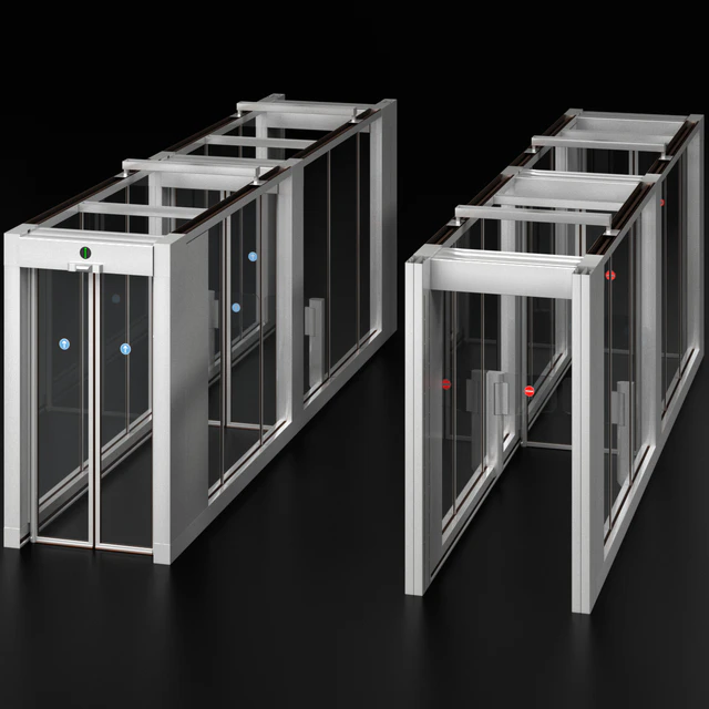 Access security system turnstile metal detector — Descargar
