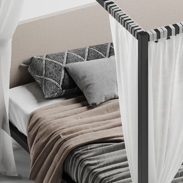 Zanotta milleunanotte bed black — Descargar