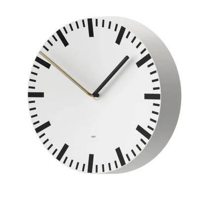analog white wall clock by hay — Скачать